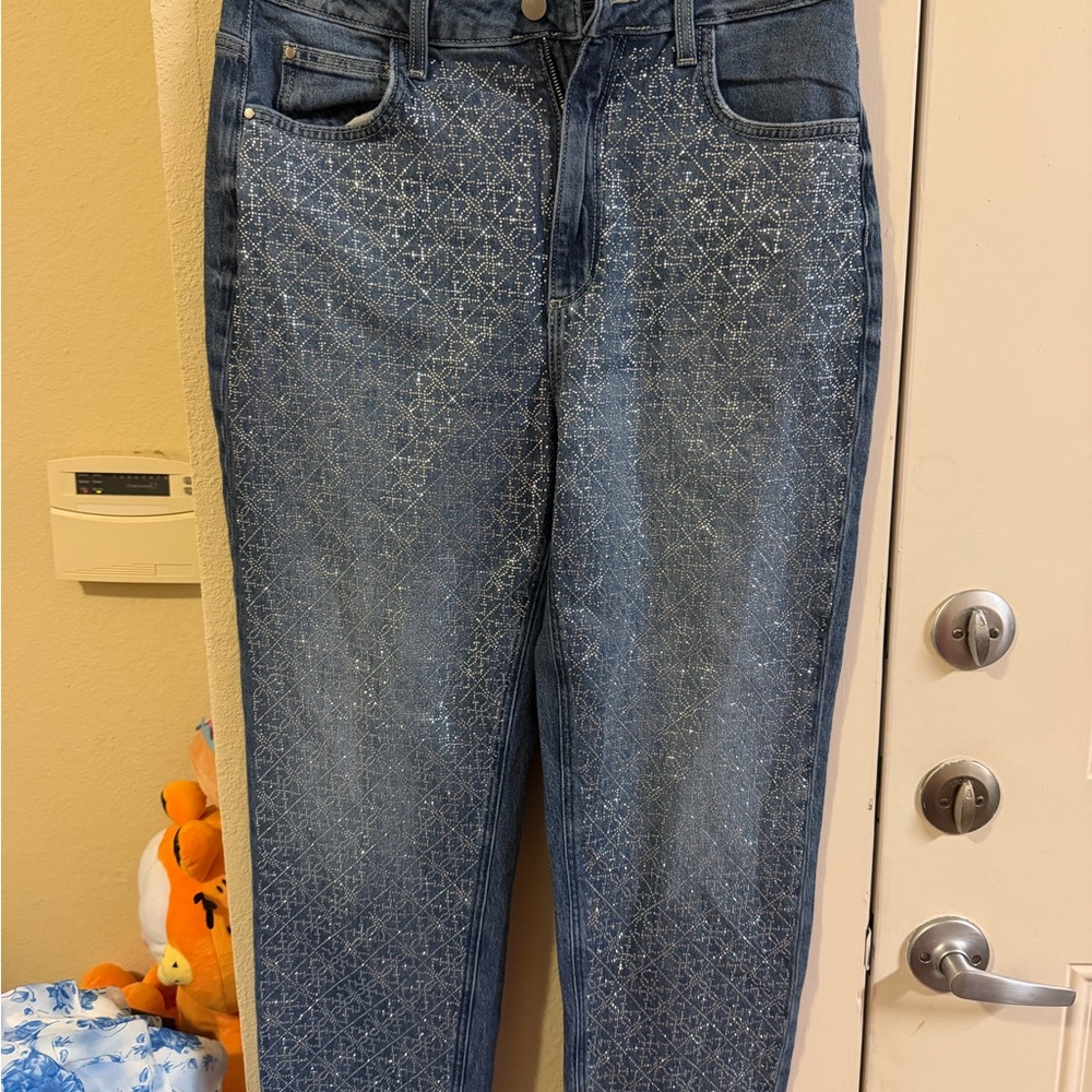 Sold out Blue Women's Jeans with rhinestones